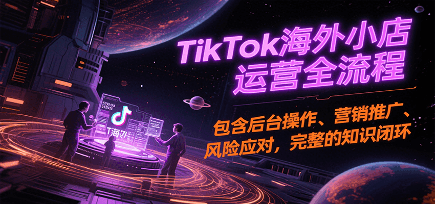 TikTok海外小店运营全流程,包含后台操作、营销推广、风险应对,完整的知识闭环 TikTok海外小店运营全流程,包含后台操作、营销推广、风险应对,完整的知识闭环