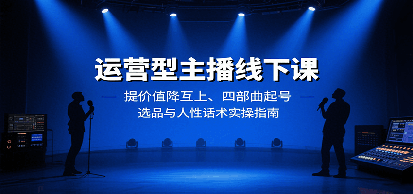 运营型主播线下课:提价值降互上、四部曲起号、选品与人性话术实操指南 运营型主播线下课:提价值降互上、四部曲起号、选品与人性话术实操指南