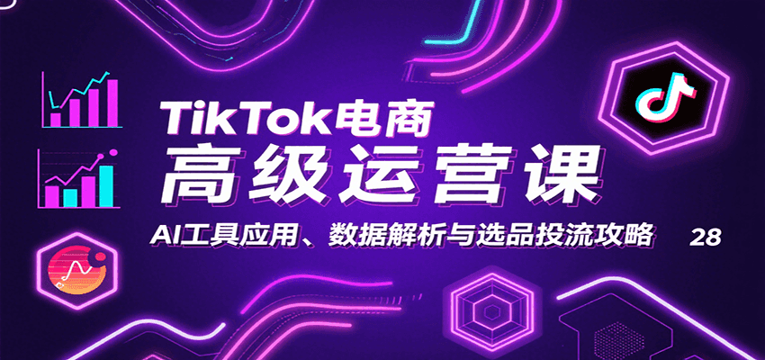 TikTok电商高级运营课:AI工具应用、数据解析与选品投流攻略 TikTok电商高级运营课:AI工具应用、数据解析与选品投流攻略