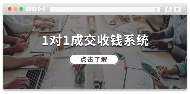 1对1成交 收钱系统，十年专注于引流和成交，全网130万+粉丝_天恒副业网