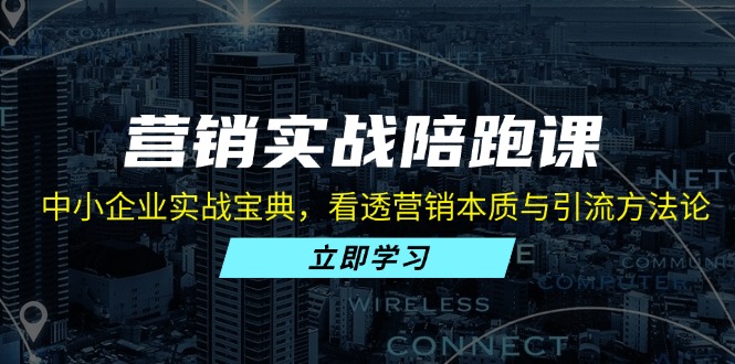 营销实战陪跑课：中小企业实战宝典，看透营销本质与引流方法论_天恒副业网