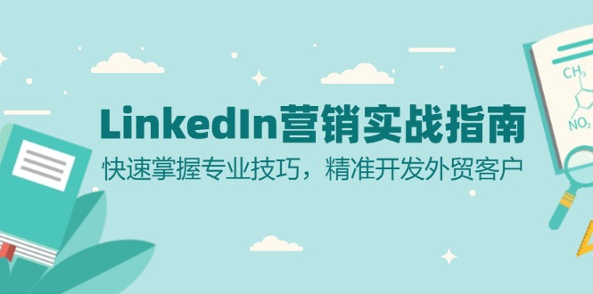 （13147期）LinkedIn营销实战指南：快速掌握专业技巧，精准开发外贸客户_天恒副业网