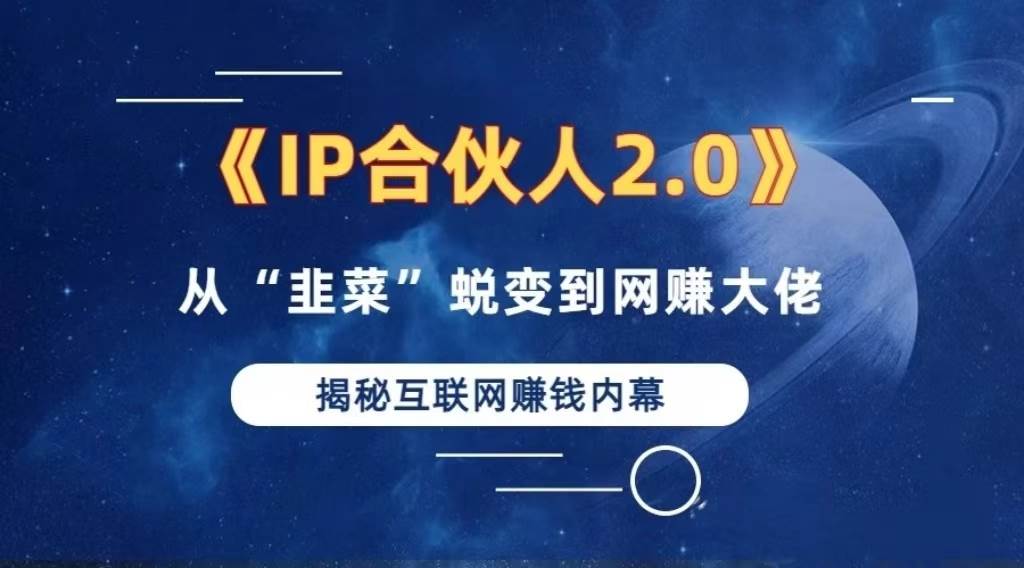 （13030期）2024如何通过”知识付费“卖项目年入”百万“卖项目合伙人IP孵化训练营_天恒副业网