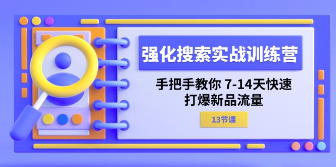 强化搜索实战训练营，手把手教你7-14天快速打爆新品流量（13节课）_天恒副业网