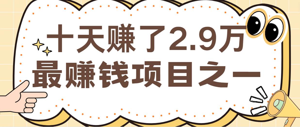 闲鱼小红书最赚钱项目之一，轻松月入6万+_天恒副业网