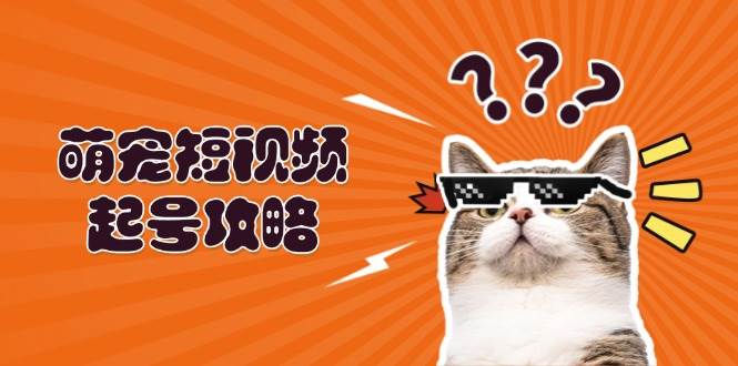 萌宠短视频起号攻略：定位搭建推流全解析，助力新手轻松打造爆款_天恒副业网