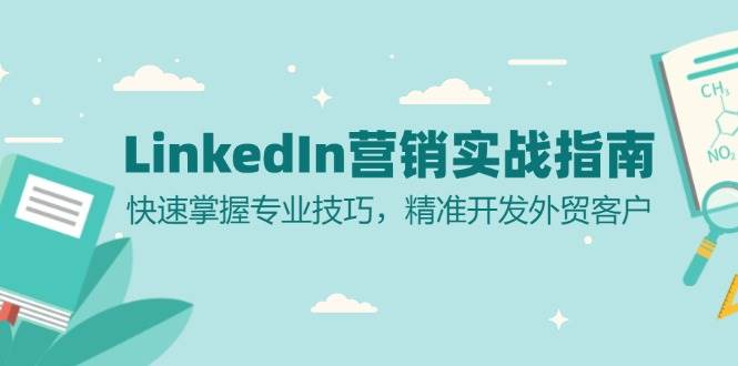 LinkedIn营销实战指南：快速掌握专业技巧，精准开发外贸客户_天恒副业网