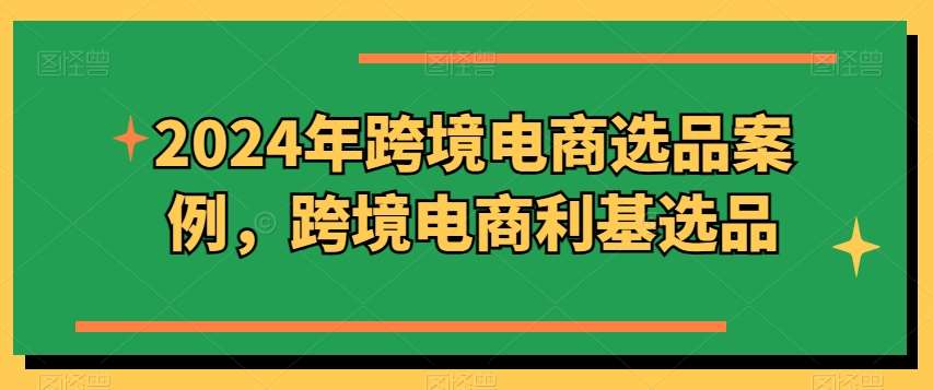 2024年跨境电商选品案例，跨境电商利基选品（更新）_天恒副业网