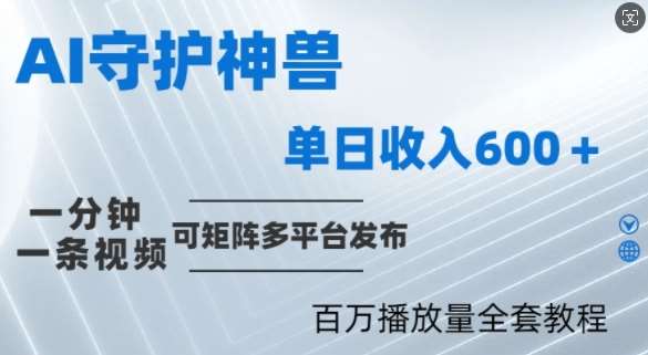 制作各省守护神，100多W播放量的视频只需要1分钟就能完成【揭秘】_天恒副业网