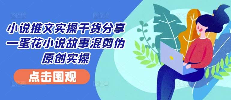 小说推文实操干货分享—蛋花小说故事混剪伪原创实操_天恒副业网