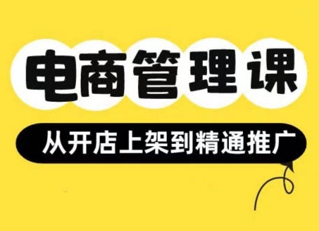 小红书&闲鱼开店从开店上架到精通推广，电商管理课_天恒副业网