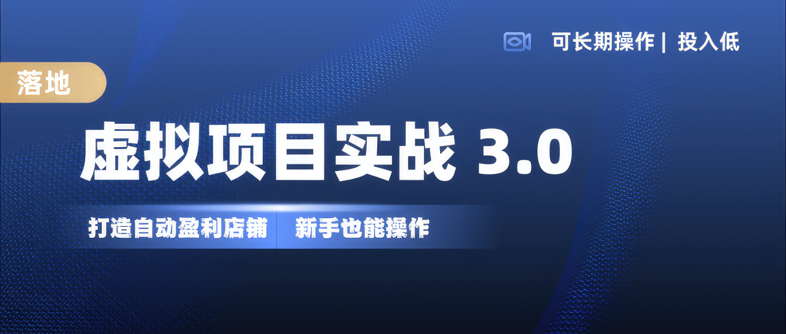 虚拟项目实操落地3.0,新手轻松上手，单品月入1W+_天恒副业网