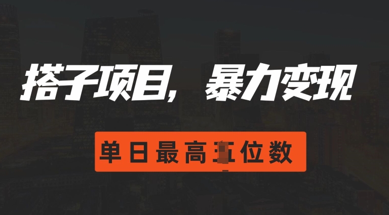 2024搭子玩法，0门槛，暴力变现，单日最高破四位数_天恒副业网