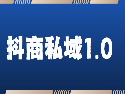 抖商服务私域1.0，抖音引流获客详细教学_天恒副业网