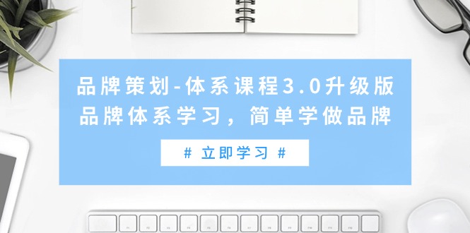 品牌策划-体系课程3.0升级版，品牌体系学习，简单学做品牌_天恒副业网