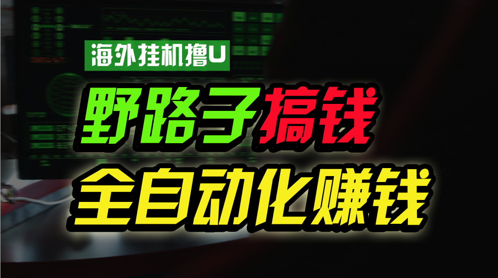 海外挂机撸U新平台，日赚8-15美元，全程无人值守，可批量放大_天恒副业网