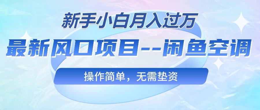 闲鱼卖空调，新手小白月入过万，操作简单_天恒副业网