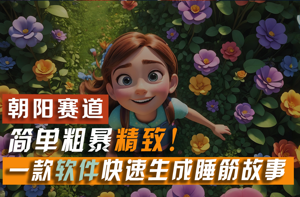 软件5分钟一条爆款睡筋故事，简单粗暴精致！_天恒副业网