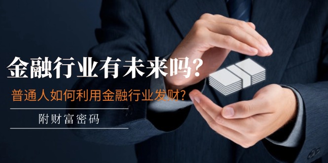 某付费文章:金融行业有未来吗?普通人如何利用金融行业发财?_天恒副业网