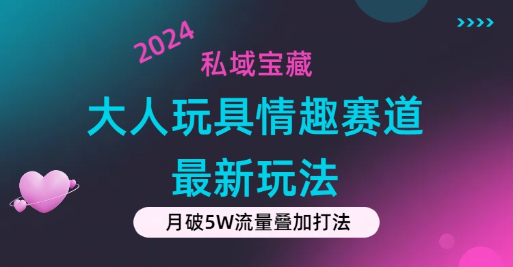 私域宝藏:大人玩具情趣赛道合规新玩法,零投入,私域超高流量成单率高_天恒副业网