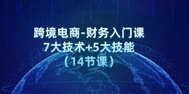 跨境电商-财务入门课：7大技术+5大技能_天恒副业网