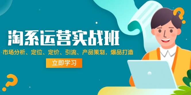 淘系运营实战班：市场分析、定位、定价、引流、产品策划，爆品打造_天恒副业网