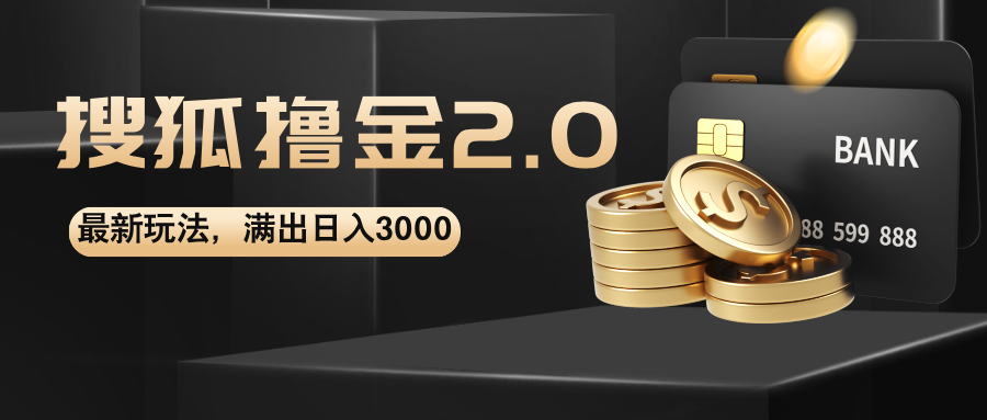 搜狐撸金2.0最新玩法，无脑日入3000+，可无限扩大_天恒副业网