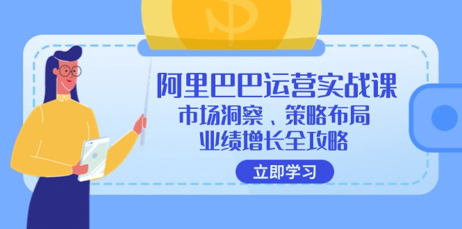阿里巴巴运营实战课:市场洞察、策略布局、业绩增长全攻略_天恒副业网