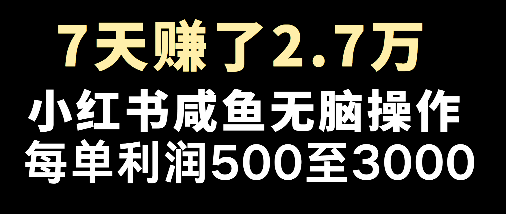 冷门暴利，超级简单的项目0成本玩法，每单在500至4000的利润_天恒副业网