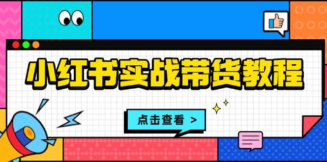 小红书实战带货教程:从开店到选品、笔记制作、发货、售后等全方位指导_天恒副业网