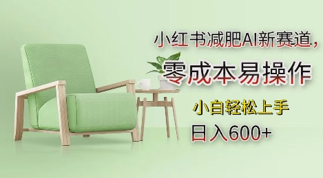 小红书减肥AI新赛道，零成本易操作，日入多张，小白轻松上手_天恒副业网