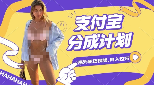 利用海外靶场射击视频,挣支付宝分成收益,轻松月入过W_天恒副业网