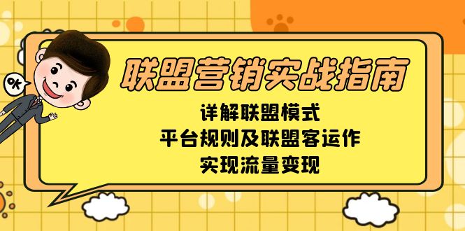 （13735期）联盟营销实战指南，详解联盟模式、平台规则及联盟客运作，实现流量变现_天恒副业网