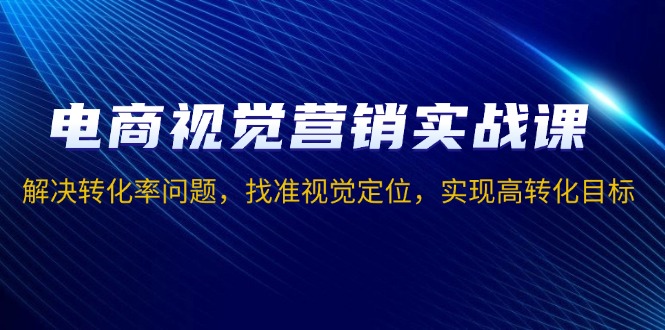 （13786期）电商视觉营销实战课，解决转化率问题，找准视觉定位，实现高转化目标_天恒副业网