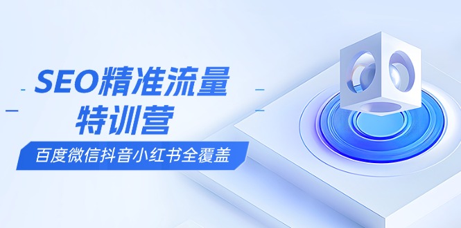 （13851期）SEO精准流量特训营，百度微信抖音小红书全覆盖，带你搞懂搜索优化核心技巧_天恒副业网