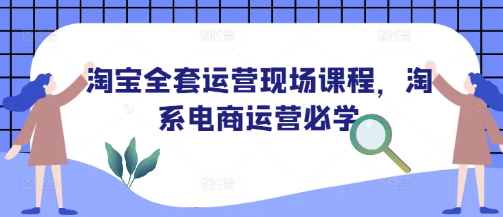 淘宝全套运营现场课程，淘系电商运营必学_天恒副业网
