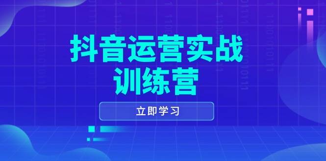 抖音运营实战训练营，0-1打造短视频爆款，涵盖拍摄剪辑、运营推广等全过程_天恒副业网