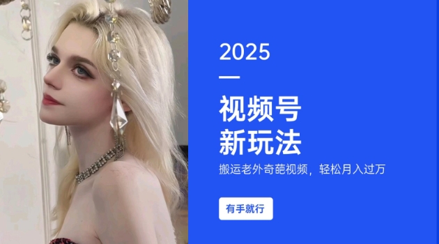 搬运老外奇葩视频,撸视频号分成计划收益,每天只需一小时,新手小白轻松月入过W_天恒副业网