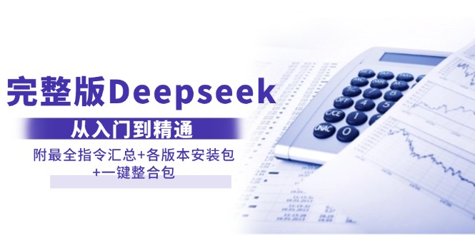 完整版Deepseek从入门到精通：附最全指令汇总+各版本安装包+一键整合包_天恒副业网