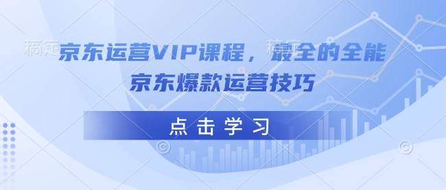 京东运营VIP课程,最全的全能京东爆款运营技巧_天恒副业网