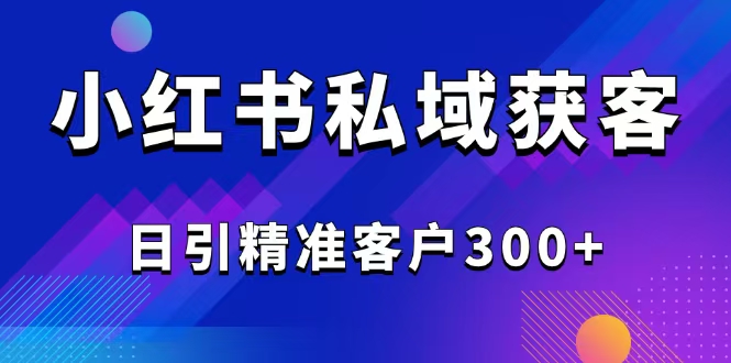 2025最新小红书平台引流获客截流自热玩法讲解，日引精准客户300+_天恒副业网