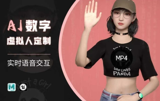 Ai数字人虚拟(智能体)实时语音交互特训营，​自行定制超写实角色AI数字人交互技术_天恒副业网