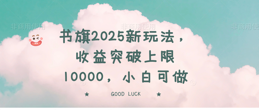 (14519期)书旗2025新玩法,收益突破上限10000,小白可做_天恒副业网
