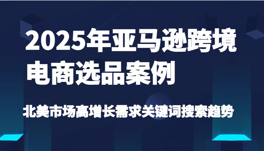 2025年亚马逊跨境电商选品案例-北美市场高增长需求关键词搜索趋势(更新)_天恒副业网