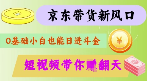 最新京东短视频带货代运营秘籍，轻松躺挣_天恒副业网