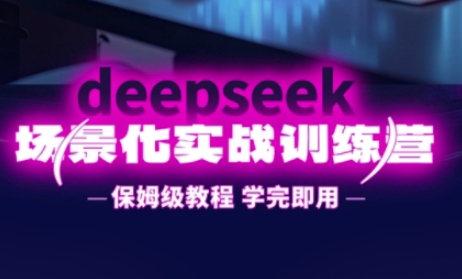 DeepSeek场景化实战训练营，保姆级教程，学完即用，手把手教你用DeepSeek提升效率_天恒副业网