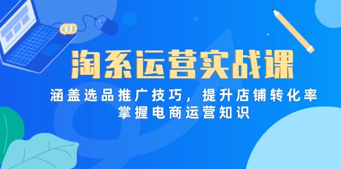 (14427期)淘系运营实战课,涵盖选品推广技巧,提升店铺转化率,掌握电商运营知识_天恒副业网