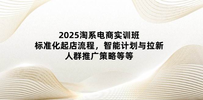 2025淘系电商实训班:标准化起店流程,智能计划与拉新,人群推广策略等等_天恒副业网
