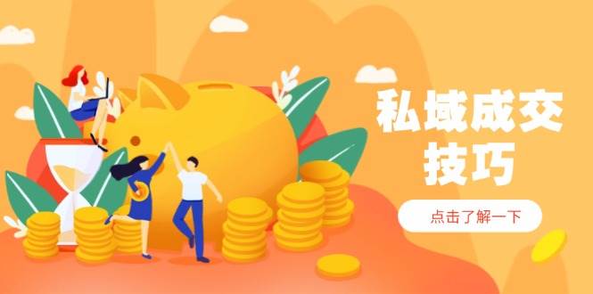 私域成交技巧,帮你从入门到精通,破解四大痛点,快速变现,轻松收钱_天恒副业网
