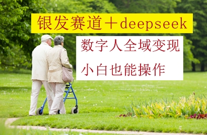 银发赛道+deepseek数字人全域变现，小白也能操作_天恒副业网